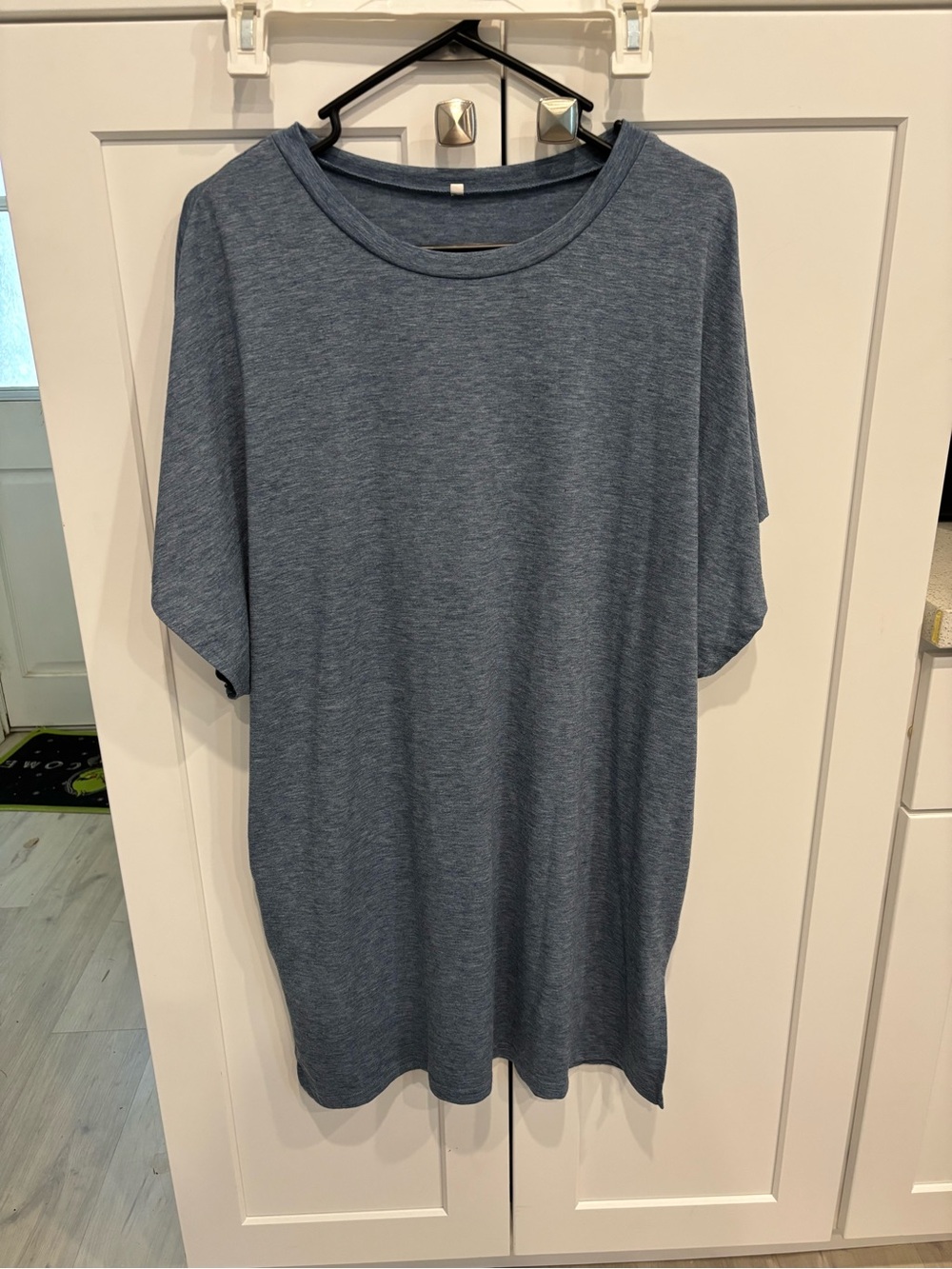 Women’s tshirt dress- Heather Blue